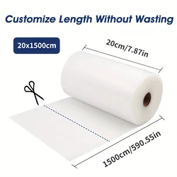Gourmet Food Preservation Vacuum Sealer Bags - Versatile Storage Rolls (Various Sizes) (20x1500CM)