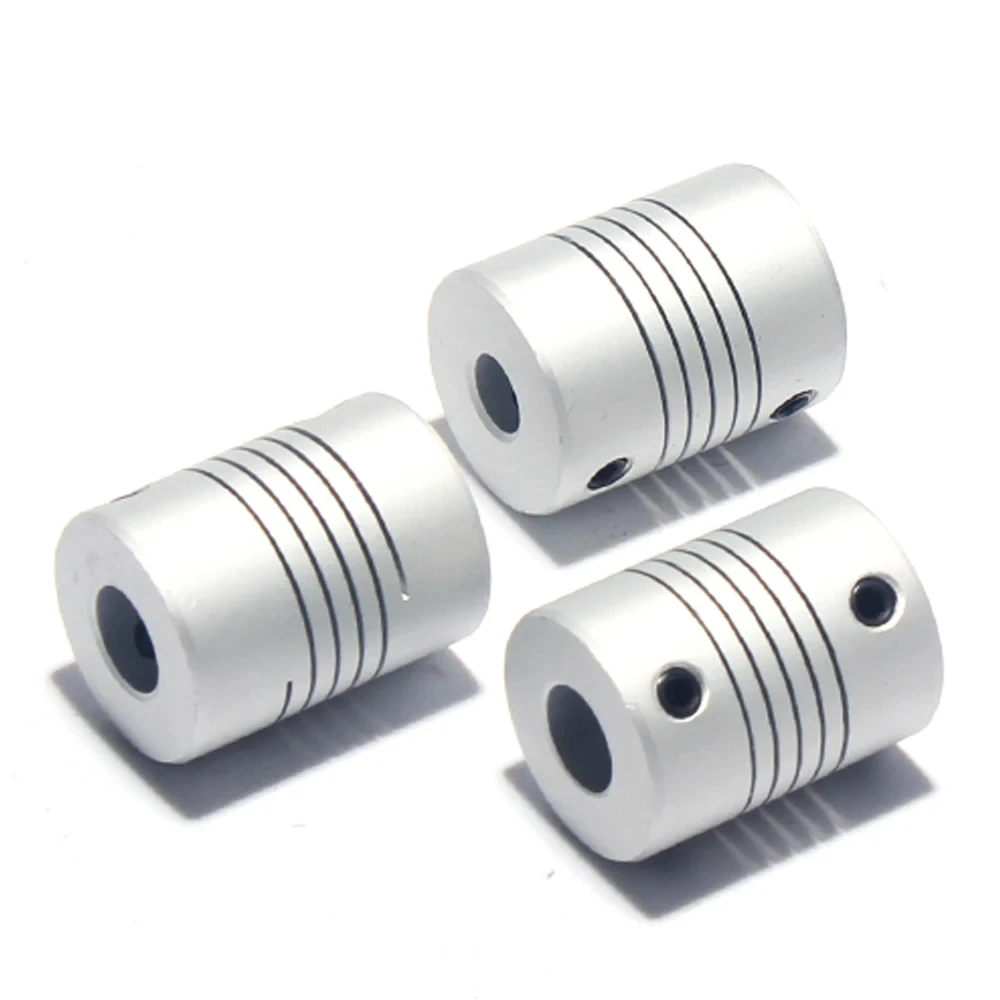 D19L25 Aluminium CNC Stepper Motor Flexible Jaw Shaft Coupling 3mm 4mm 5mm 6mm 6.35mm 8mm 10mm Encoders Engraving Machine shaft coupler flexible coupling shaft connector rigid shaft coupler