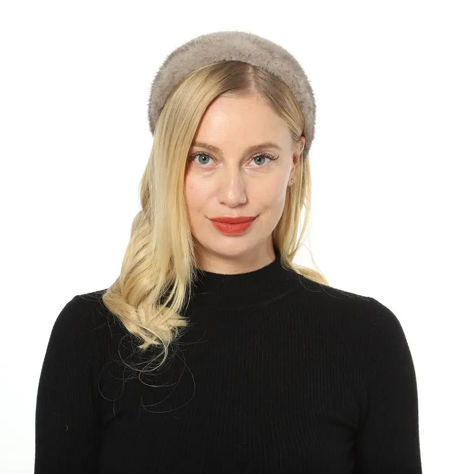 клинкер paradyz natural brown elewacja duro 24 5x6 6 On Sale Natural Mink Fur Headband 2023 Gray Brown Black Color Women Hairbands 2210008