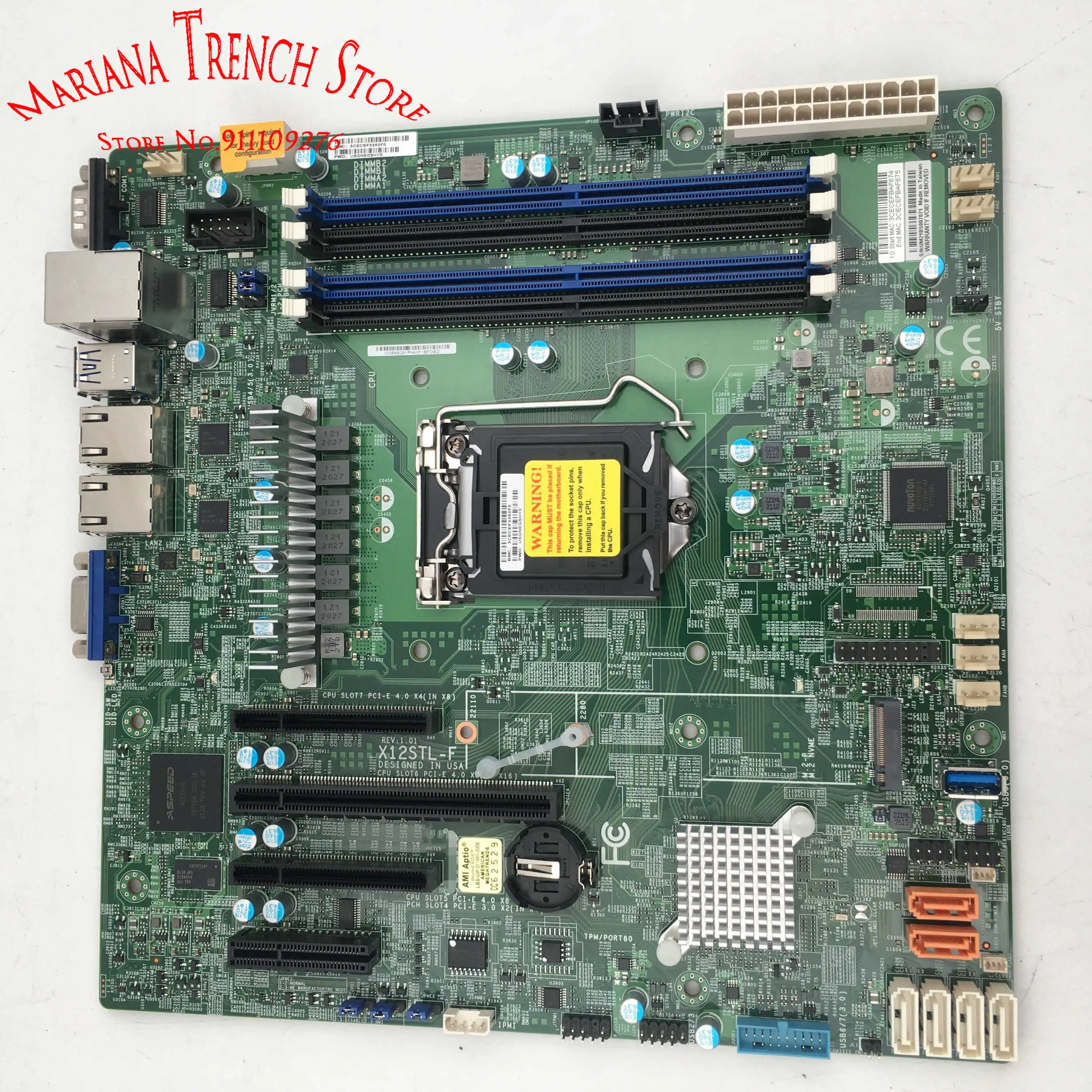 X12Stl-F Per Scheda Madre Supermicro Microatx Lga-1200 Processore Xeon E-2300 Processore Pentium Di Decima Generazione
