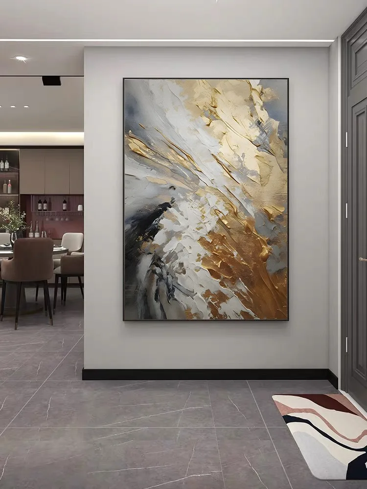 100% Hand Painted,Gold, Grey, Beige, Black ,Textured Painting, Acrylic Abstract Oil Painting, Wall Decor Living Room, Office Wal 100% Hand Painted,Gold, Grey, Beige, Black ,Textured Painting, Acrylic Abstract Oil Painting, Wall Decor Living Room, Office Wal