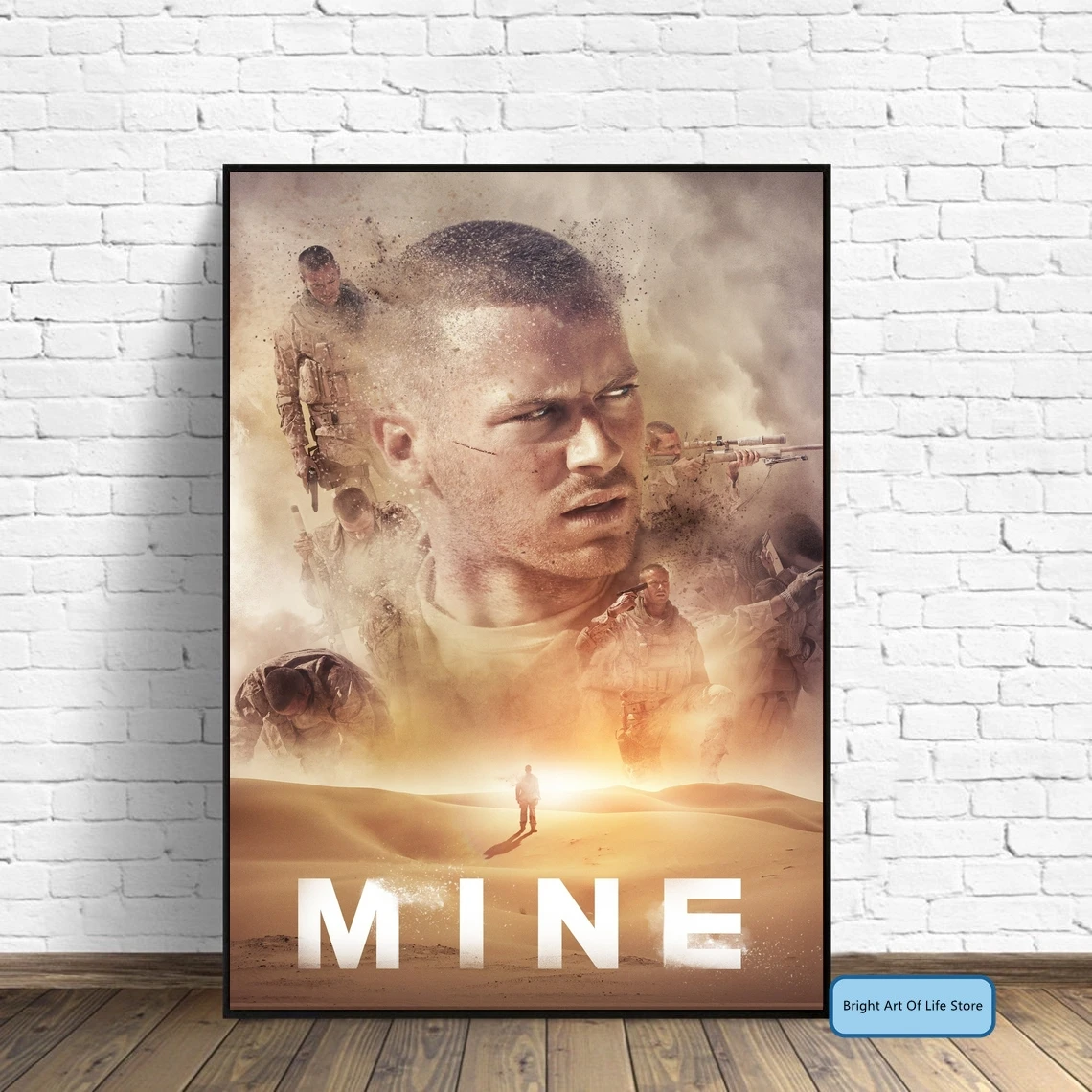 

Mine (2016) Movie Poster Cover Photo Print Canvas Wall Art Home Decor (Unframed)