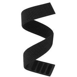 Nylon Loop Strap for Smartwatch - Breathable & Adjustable Watchband Bracelet (Black no Pin)