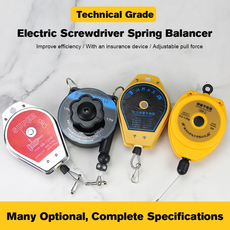 Retractable Spring Balancer 6.6-11LB Capacity - Tool Holder For Assembly Line Work