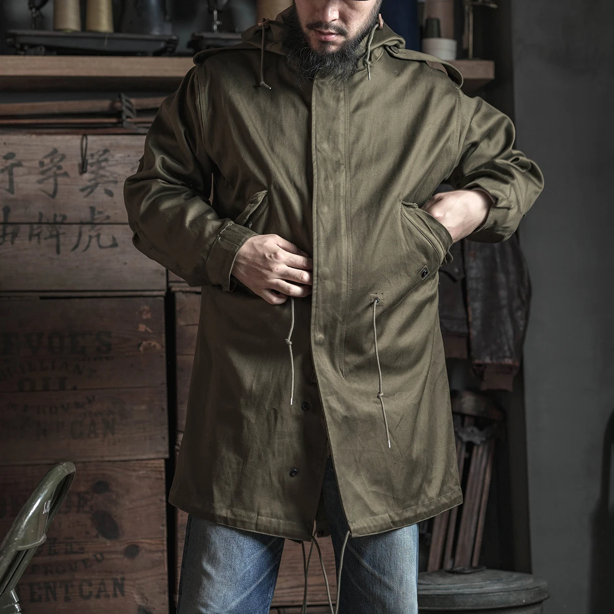 【新品】　ラルフローレン　M51 フィッシュテール　ミリタリー　ジャケット　L 90年代 POLO COUNTRY ポロカントリー M-51 フィッシュテール