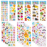 5 Sheets Kids Stickers Puffy Stickers for Children Birthday Christmas New Year Gift for Girl Boy Scrapbooking Cartoon Stickers 1