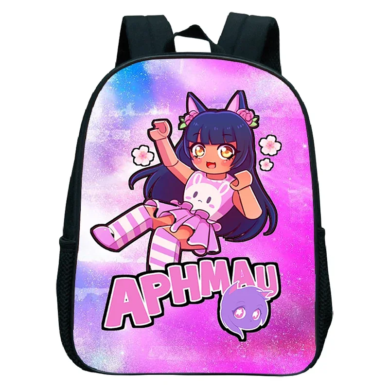 Gioco Aphmau School Bags Zaino Per Bambini Boy Girl Kindergarten Bookbag Zaini Per Bambini Toddler Small Zaino Cartoon Bag Gift