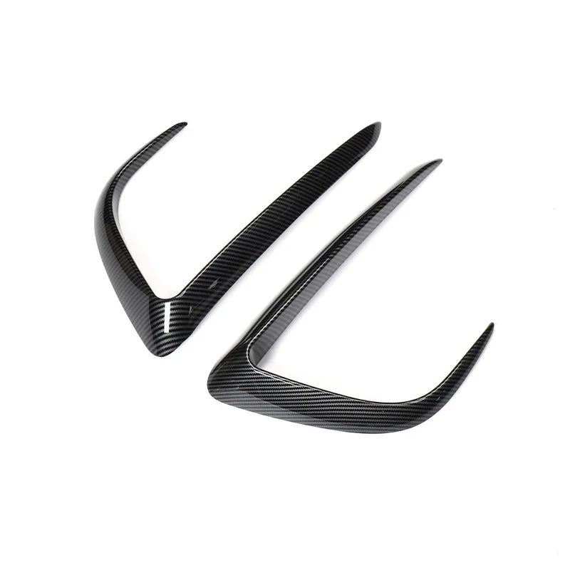 Front Bumper Cover for Tesla Model 3 Y Eyebrow Wind Knife Fog Lamp Sticker ABS Spoiler Blade Trim Car Modification 2017-2023