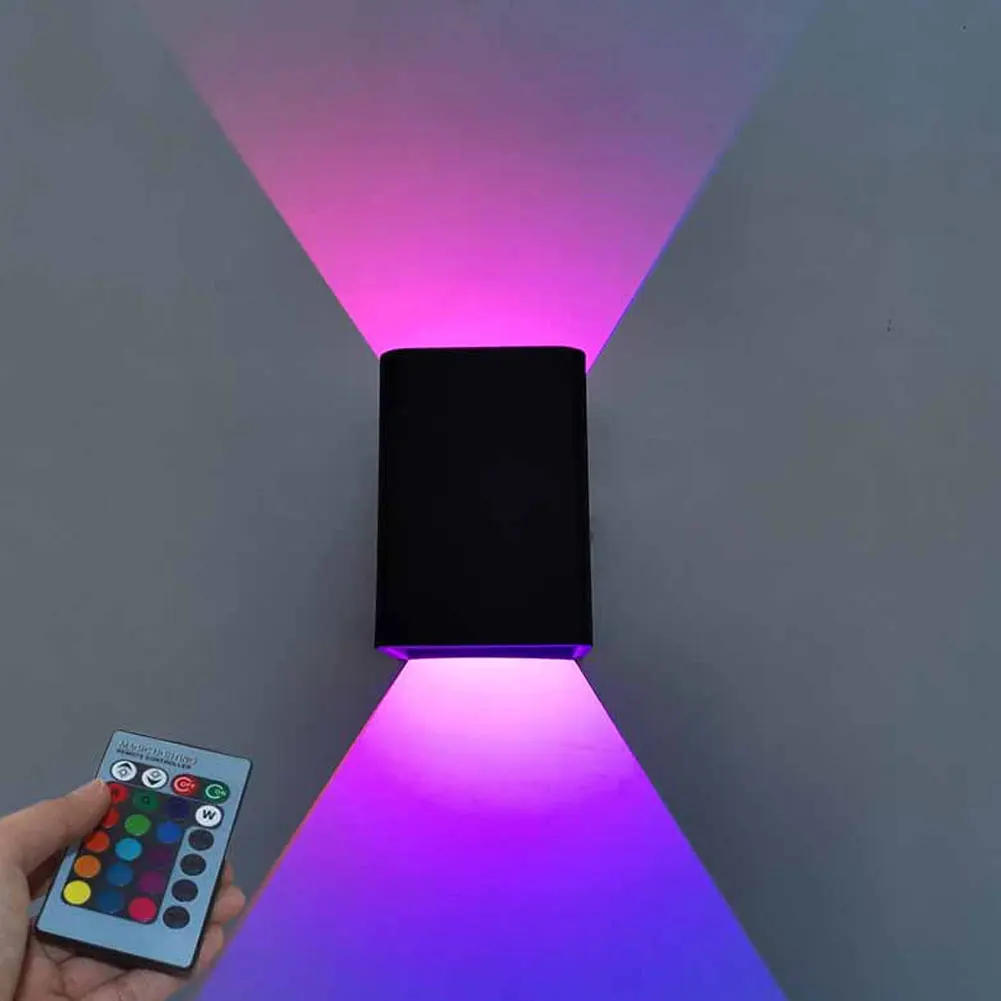 Remote Control Dimmable Square LED Wall Lights