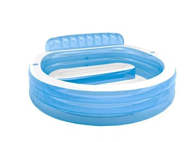 Piscine gonflable de jardin avec sièges 229x218x76cm 1