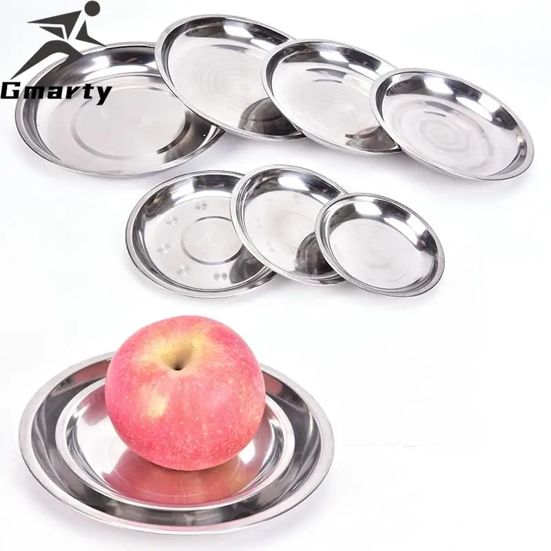 Camping  Stainless Steel Tableware Dinner Plate Food Container Thanksgiving Cooking  outdoor kitchen 6