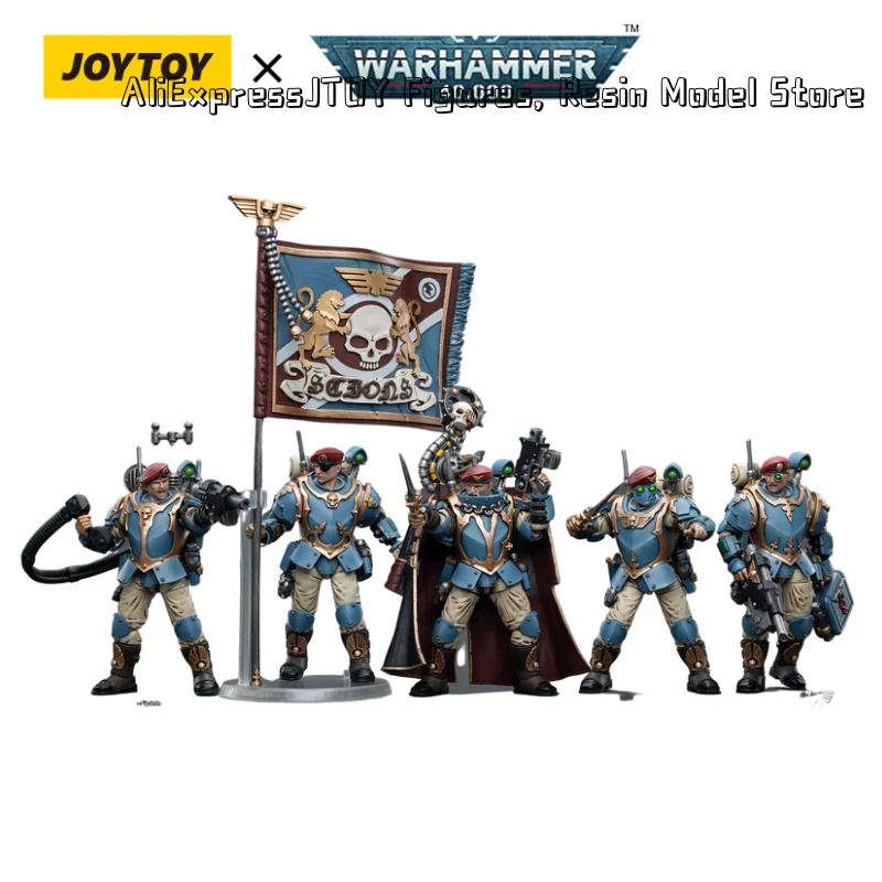 

[IN STOCK]JOYTOY 1/18 Action Figure (5PCS/SET) 40K Tempestus Scions Command Squad Anime Military Model Free Shipping