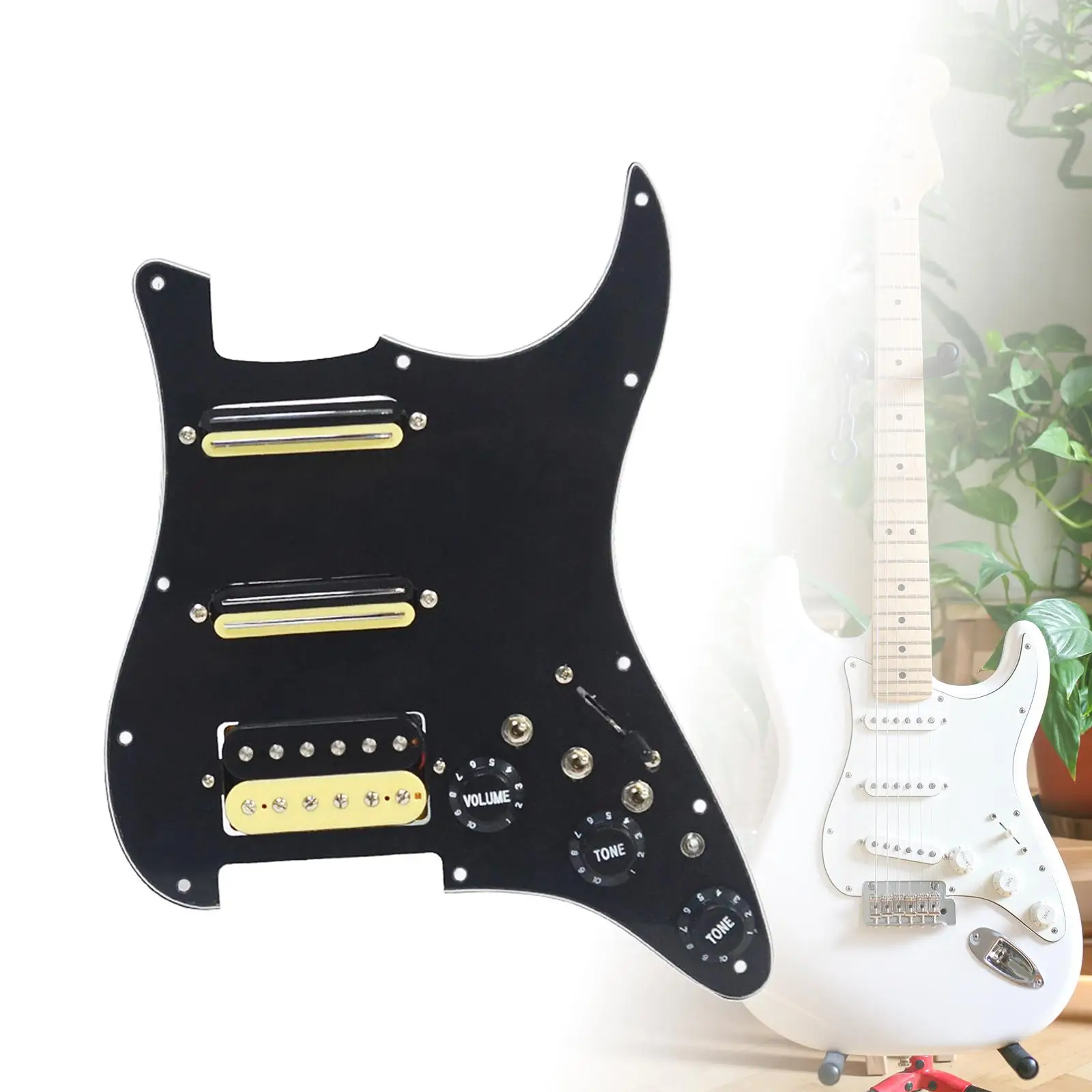 

Предварительно Проводные ST Pickguard SSH пикапы практичные аксессуары для гитары прочные сменные детали царапина Одиночная катушка хамбакер Пикап