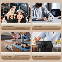 Universal Magnetic Phone Stand for MagSafe Strong Magnet Folding Bracket Removable Grip Portable Holder for iPhone 17 16 Xiaomi - Image 6