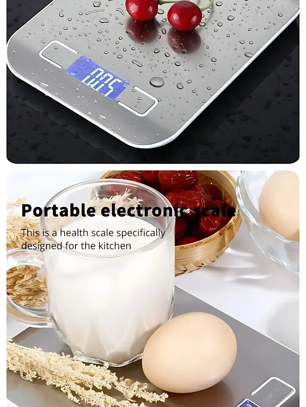 Description Picture 4 of item5kg/1g Digital Kitchen Scale LED Stainless Steel High-precision Electronic Scales Home Jewelry Food Weighing Baking Tools