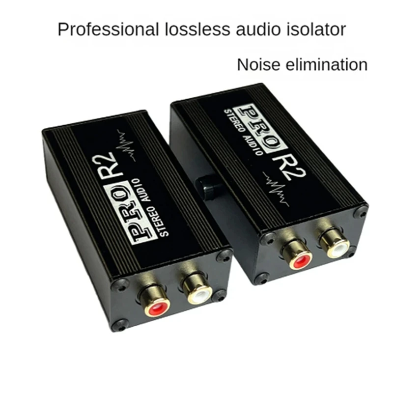 1 PCS Ground Loop Audio Isolator RCA Noise Suppressor Isolator Audio Signal Noise Reducer 5