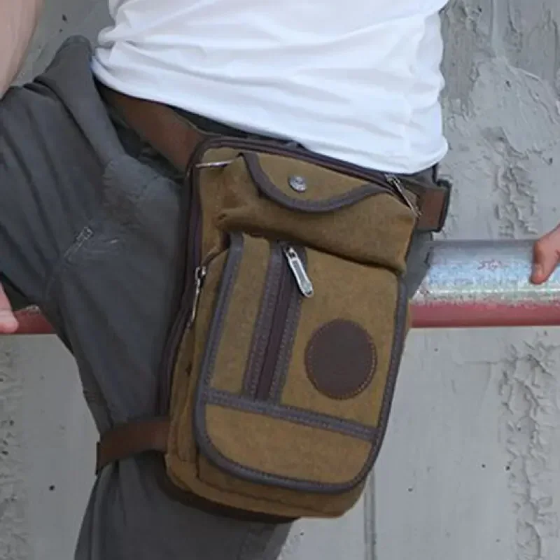 Canvas Messenger Shoulder Bag for Men Multi Purpose