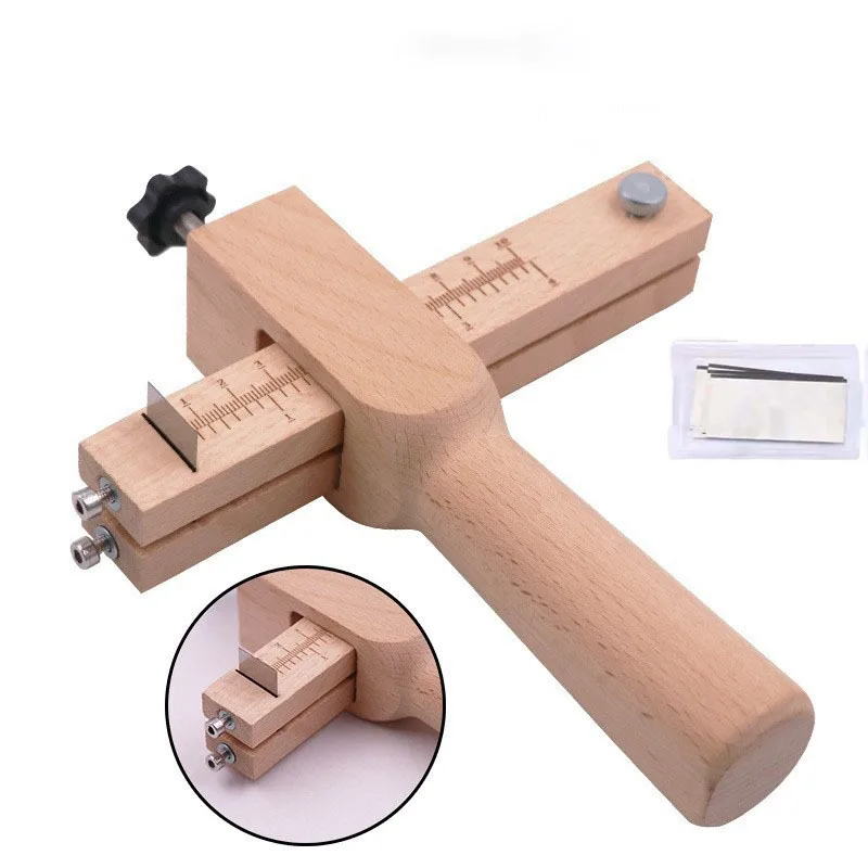 Adjustable Wooden Leather Cutter 1