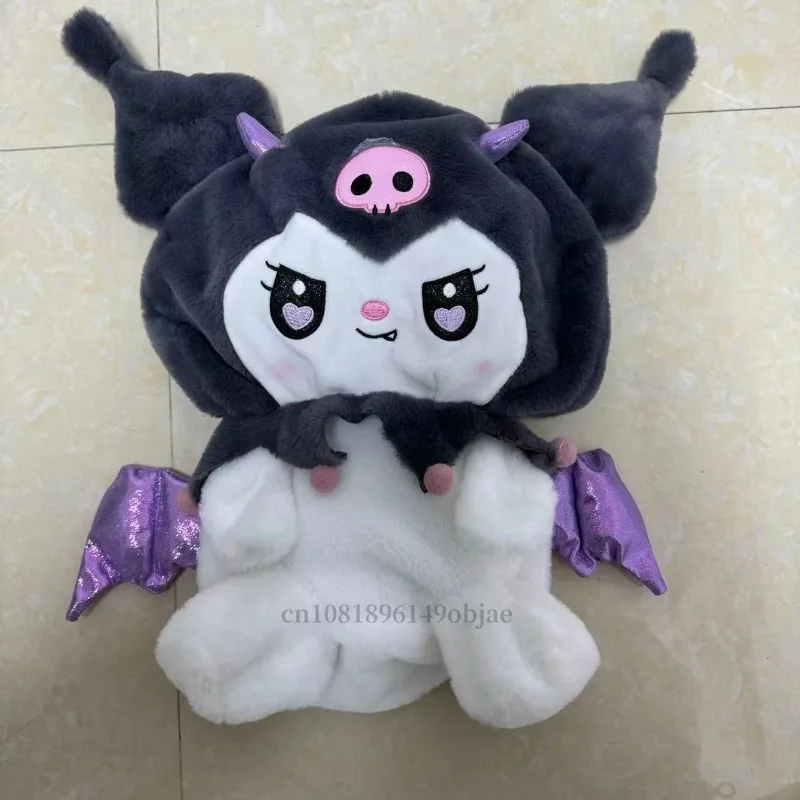100cm 빅 사이즈 Sanrio Kuromi 플러시 가죽 쉘 애니메이션 플러시 인형 룸 플러시 베개 장식품 어린이 휴일 선물
