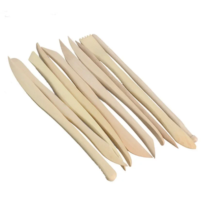 Carving Crafts Wooden Clay Sculpture Knife Pottery Sharpen Modeling Tools 10Pcs/Set