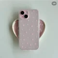 Pink star polka dots
