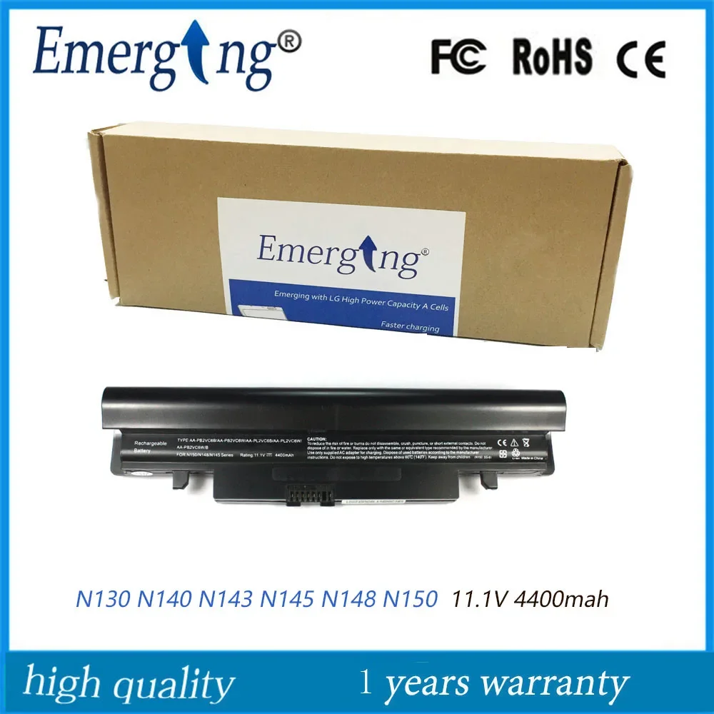 11,1 V 4400mah Новый аккумулятор для ноутбука Samsung N100 N130 N140 N143 N145 N148 N150 AA-PB0TC4B PB0TC4L