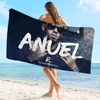 Rapper Anuel AA Bath Towel Microfiber Soft Water Absorbing Breathable For Girl Kids Decorative Cartoon Beach Towel 5
