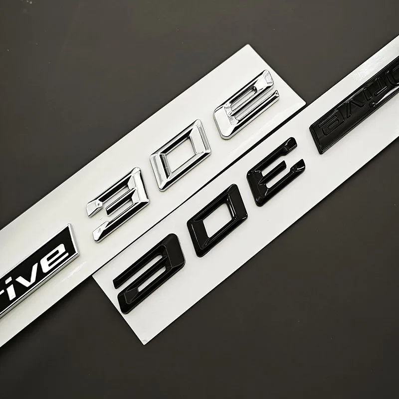 3D ABS 자동차 스타일링 리어 트렁크 배지 사이드 펜더 엠블럼 로고 XDrive 30e XDrive 스티커 BMW X2 X3 G01 F39 외장 액세서리