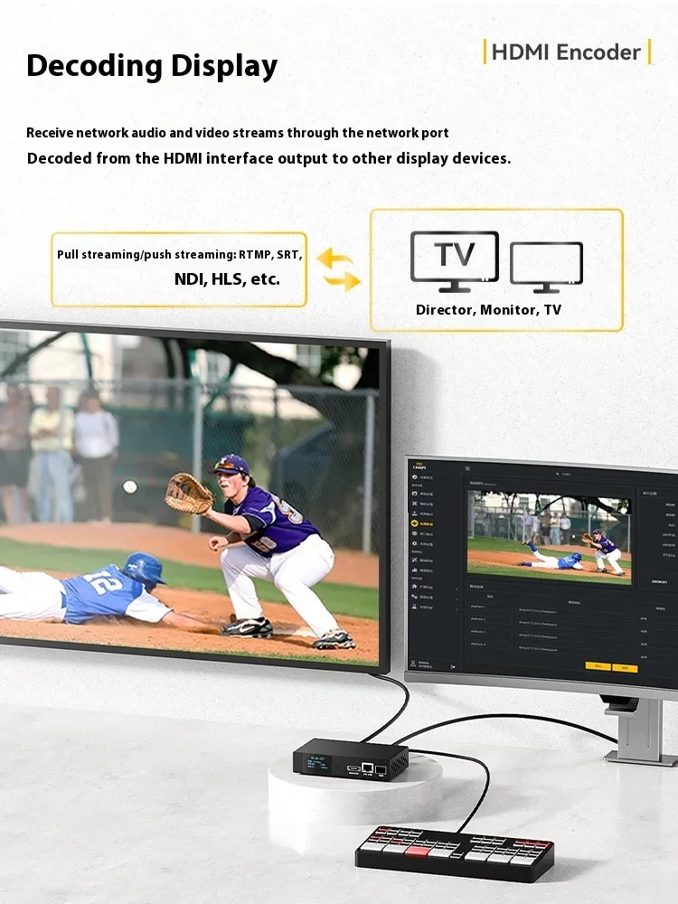 [REC1] HDMI Screen Recorder Encoder 4KP60 Decoder SRT NDI GB28181