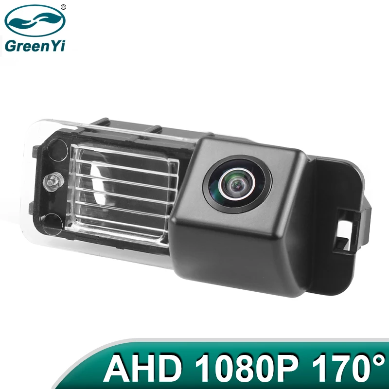 GreenYi 170 ° كاميرا عكسية للرؤية الليلية 1080P HD للرؤية الليلية لسيارة VW Volkswagen Polo 6R Golf 6 Passat CC MK6 Magotan Bora