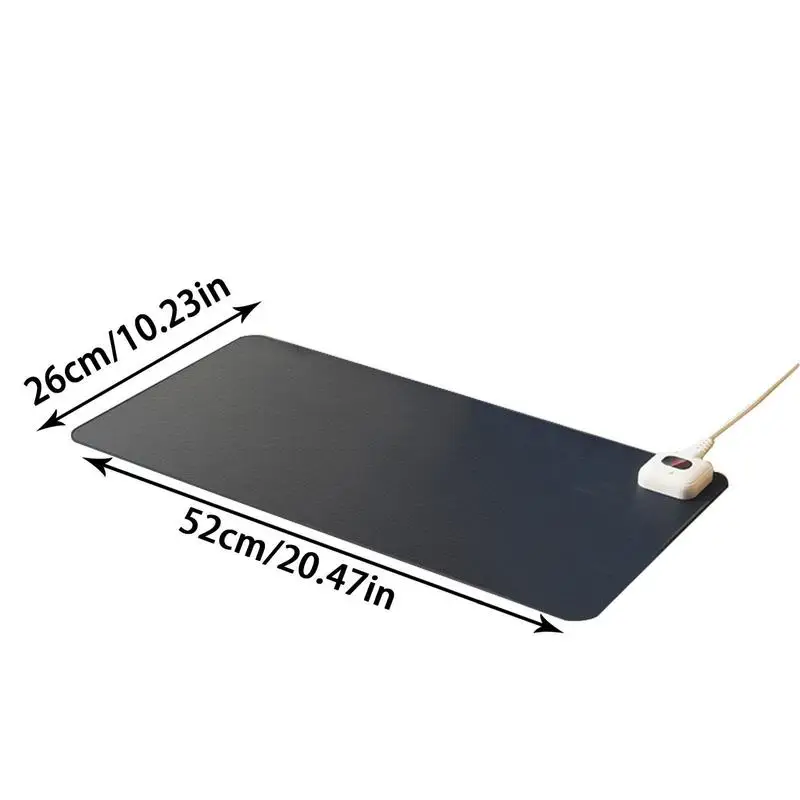Almofada de Mesa Aquecida Extra Grande Tapete de Rato Seguro Estendido Tapete de Rato Aquecimento Abrangente Mesa de Escrita Tapete do Mouse para Escritório Portátil - Imagem 5