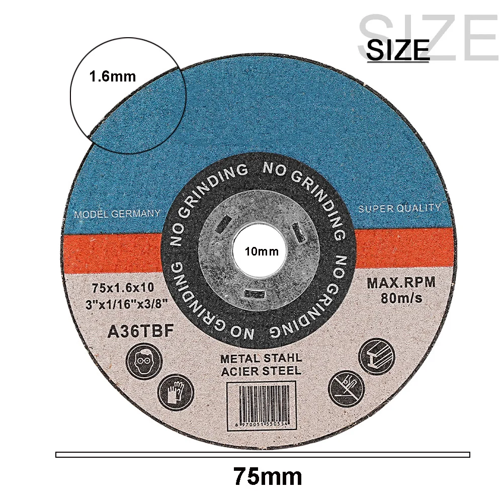 50-5pcs 75mm Cutting Disc Resin Cutting Wheel Diamond Circular Saw Blade 1.6mm Thickness Angle Grinder Wheel for Metal Wood Cutt cutting disc abrasive wheel cutting blade saw blade