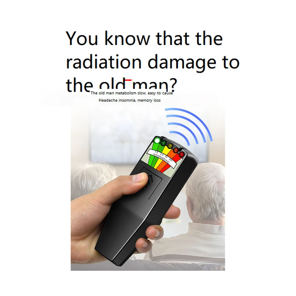 

Digital Electromagnetic Field Radiation Tester K2 Handheld 5 LED Gauss EMF Meter for Ghost Hunting Personal Safety