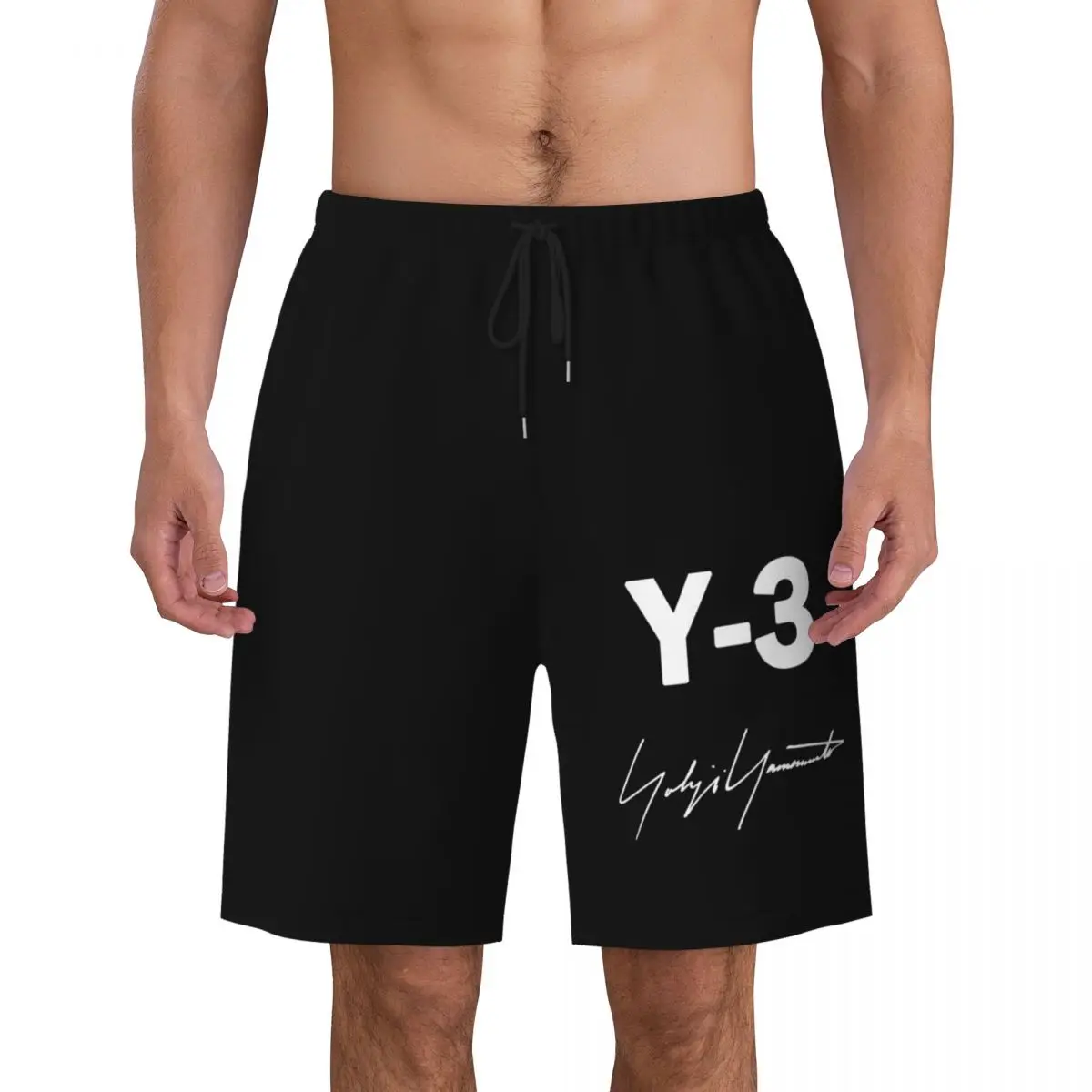 

Yohji Yamamoto Board Shorts For Men Summer Beachwear Y3 3Y Swimsuit Low Waist