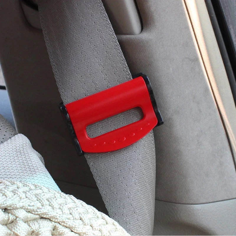 2pcs Plastic Car Seat Belts Clips Safety Adjustable Stopper Buckle Car belt buckle clip Automobiles Safety Belt Clip Styling