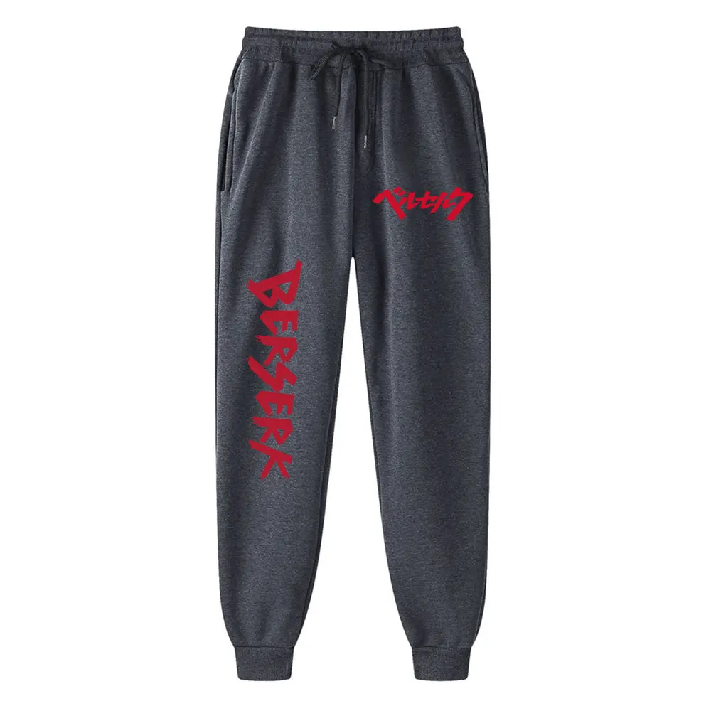 Mens Casual Anime Berserk Pants Autumn Fleece Sweatpants Men Running Jogger Sports Gym Trousers Fashion Workout Men Long Pants 5