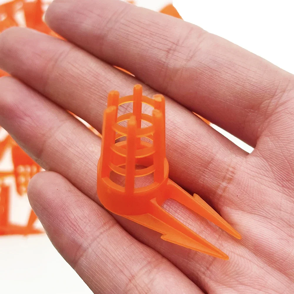 Apiculture Bee Farm Queen Protector Cage Plastic Press Unhatched Larva Anti Bite Rearing Beekeeping Equipment 40pcs