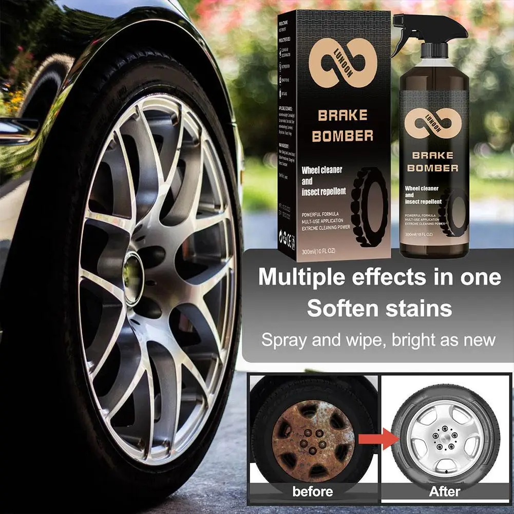 120/300ML Iron Remover Non-Acid Wheel Cleaner Protect Chemical Wheels Discs Brake Care Rim Iron Rust Cleaner From Dust And G1D2