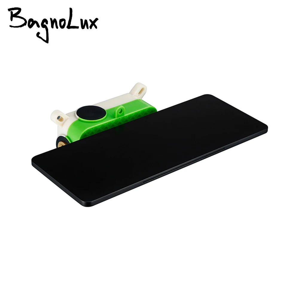 Waterfall Basin Faucet Shelf Embedded Box Hot And Cold Sink Tap Wall Mounted Square Brass Single Handle Bathroom Mixer basin faucet bathroom faucet