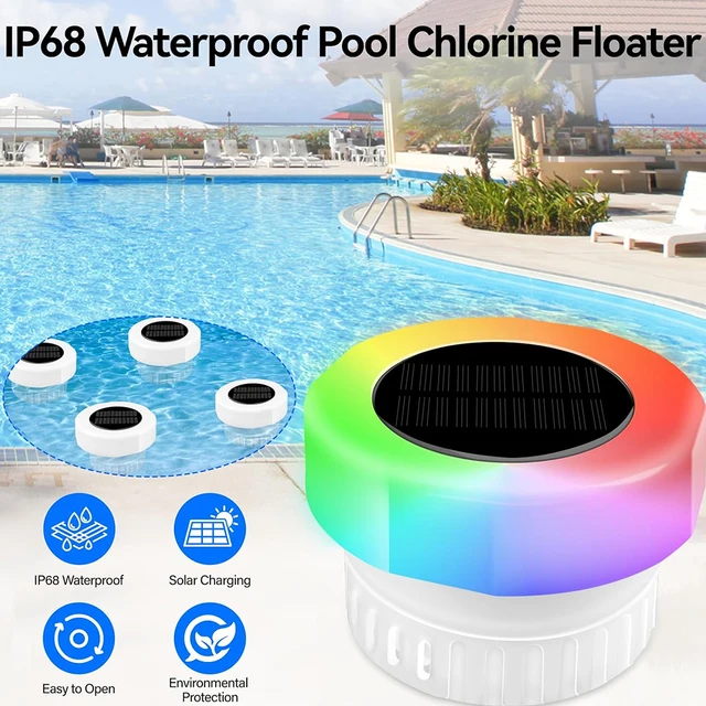 Dulsaera Solar Pool Chlorine Floater With Colorful