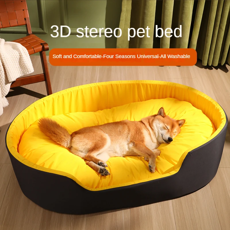 Bed For Dog Cat Pet Kennel Medium Dog Sofa Bed Cushion Pet Calming Dog Bed House Pet Supplies