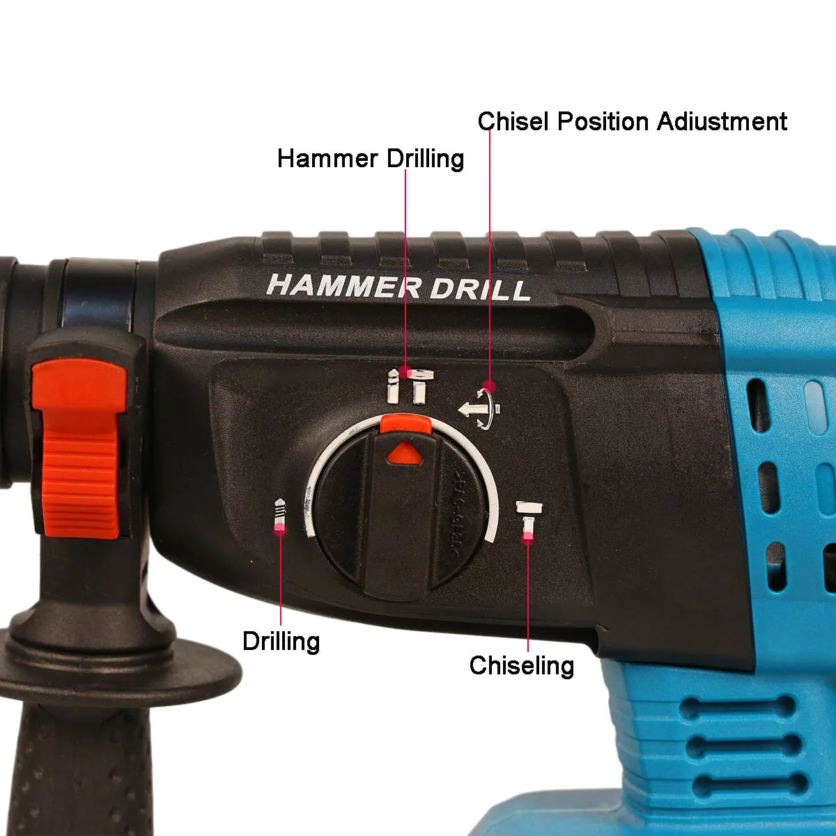 18V Cordless Electric Impact Drill  SDS Plus Electric Hammer Multifunctional Rotary Electric Pick 26mm for Makita 18V Battery 3