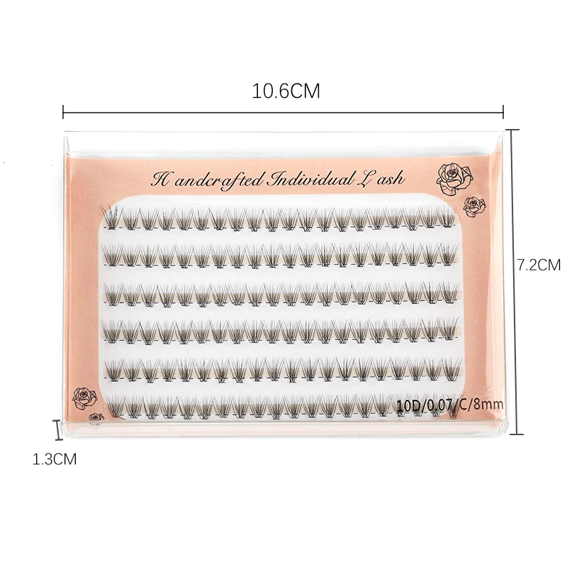 200 Bundles DIY Cluster Falsche Wimpern Set Mix Wimpernverlängerung Set Natürlich Dick 8D/120D 10 Reihen Einzelne Wimpern Make-up – Detail 27