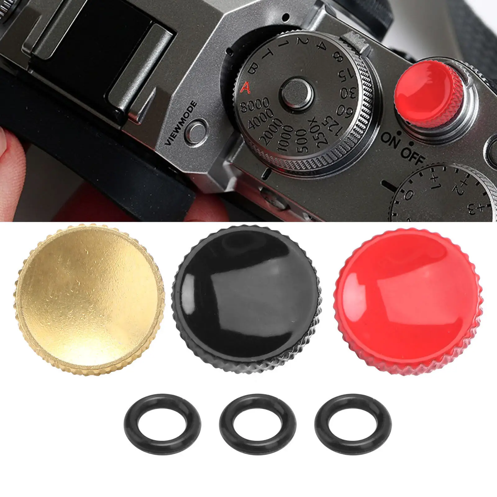 Shutter Release Button Copper Concave 12mm For Fujifilm X100 SLR Leica Nikon Sony Rolleiflex Minolta Olympus Camera Parts