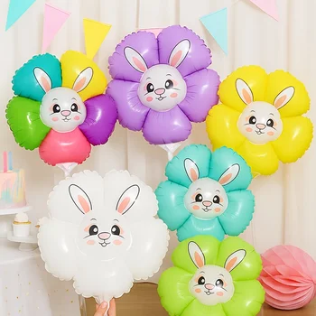Rabbit Sunflower Balloon Set 1