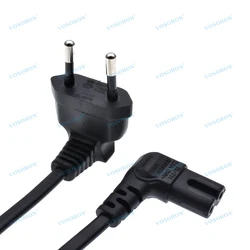 Right - Angle European Schuko to IEC C7 Power Cable (3m)
