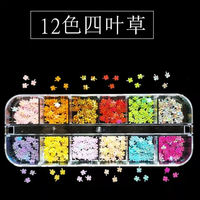 Holographic Butterfly  Heart Multi Shape  Laser Symphony Butterfly Sequins 3D Colorful Sequins Manicure  Nail Art Decoration A008