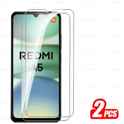 Full Cover Tempered Glass Screen Protector Film - 1 - 4 Pack, 6.88 - Inch Display for Redmi A5 4G (2 Pieces)
