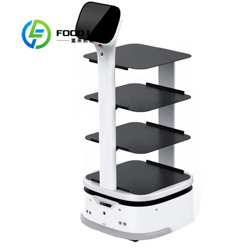 Robot intelligente personalizzato per il servizio del cameriere della reception di benvenuto dell'hotel del robot di consegna del cibo - immagine 6