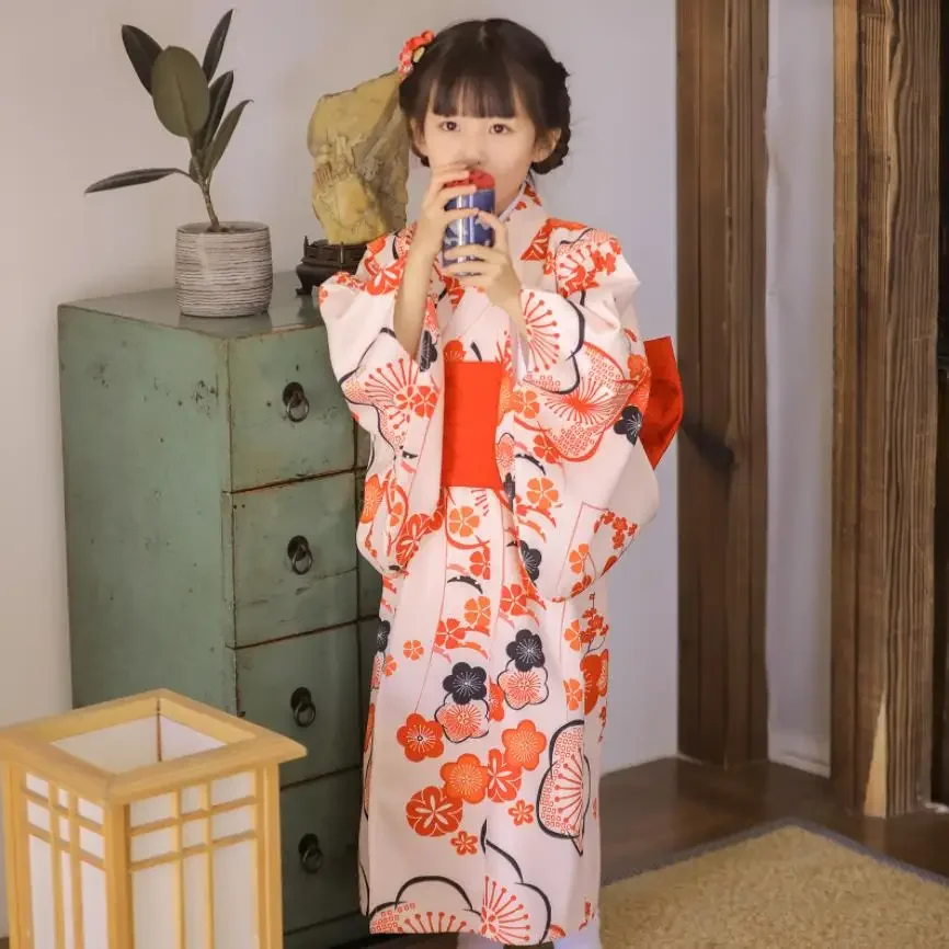 Robe Kimono Traditionnelle Japonaise Pour Filles, Bébés
